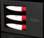 LOT DE 3 COUTEAUX A STEAK EN CERAMIQUE CERAMIX