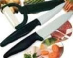LOT DE 2 COUTEAUX ET D�UN EPLUCHEUR EN CERAMIQUE CERAMIX