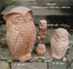 HIBOU - CHOUETTE EN TERRE CUITE