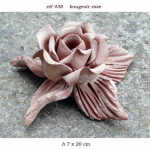 BOUGEOIR ROSE EN TERRE CUITE