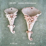 CORNES D'ABONDANCE EN TERRE CUITE