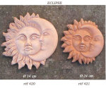 APPLIQUES ECLIPSE EN TERRE CUITE