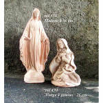 MADONE / VIERGE A GENOUX EN TERRE CUITE