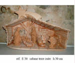 CABANE TERRE CUITE - CRECHE EN TERRE CUITE