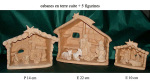 PETITES CABANES TERRE CUITE - CRECHES