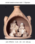 CRECHE TOURNEE JARRE EN TERRE CUITE
