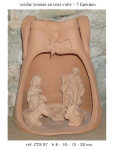 CRECHE TOURNEE POT EN TERRE CUITE
