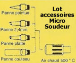 LOT ACCESSOIRES MICRO SOUDEUR REPAR-EX