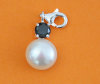 Charms Schmuck Perle Silber Massiv
