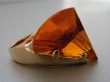 Ring "Sculpture Amber" sign of soul
