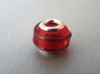 "Mobile rot" - Pandora-kompatibler 925er Silber-/Glasbead