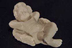 Engel liegend weiss 5cm