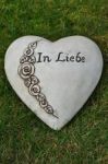 Grabschmuck Herz mit Text