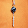 Anh�nger Schneeflocken Obsidian mit Silber