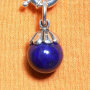 Anh�nger kleine Kugel Lapislazuli mit Silberfassung