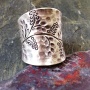 Ring Silber Pflanzenmotiv