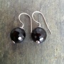 Ohrh�nger Onyx facettiert mit Silber