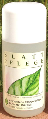 Blattpflege