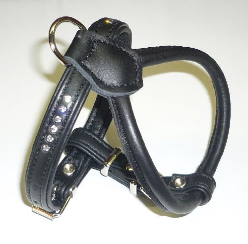 Hunter Elchgeschirr "STRASS" schwarz
