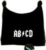 Babym�tze schwarz bedruckt