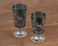 Pokalglas �Mistel mit Hirsch�