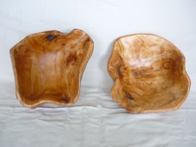 Tischschale aus Wurzelholz, ca. 24-29cm Durchm., 10cm hoch