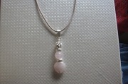 Pendentif quartz rose