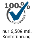 100% schufafrei, nur 6,50� monatliche Kontof�hrung
