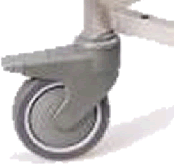 Optional: Ersatzrad mit Bremse, ø 125 mm