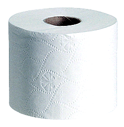 1 Pack Toilettenpapier Zellstoff, 3-lagig 150 Blatt