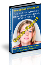 Gratis-Report - '5 Mythen &uuml;ber Akne!'