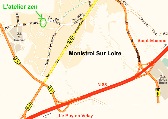 plan situation du centre UN TEMPS POUR SOI