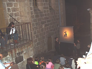dans les escaliers de Lapte