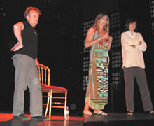 Dominique Pinon en compagnie de Patricia L�ger et Nadine Eghels