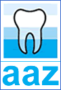 AAZ Zahnklinik am Aeschenplatz, „BASLER-ZEITUNG-HAUS“ Dufourstrasse 49, 4052 BASEL (Logo)