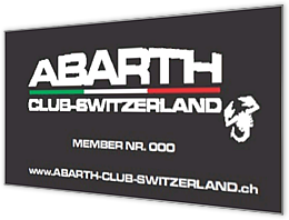 Eine Club Aluplaquette numeriert:
