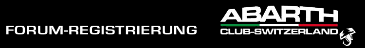 GRATIS-Registrierung f&uuml;r die Nutzung des ABARTH-Forum
