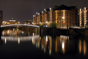Hafenromantik bei Nachtt: Nachtfahrten, Grosse Hafenrundfahrten, kleine Hafenrundfahrten mit ABC-Barkassen im Hamburger Hafen, Landungsbr&uuml;cken 4-5