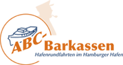 Logo der ABC-Barkassen: Hafenrundfahrten auf der Elbe im Hamburger Hafen, Landungsbr&uuml;cken 4-5
