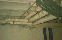 Asbesthaltige Rohrisolation