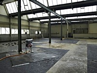 gereinigte Halle