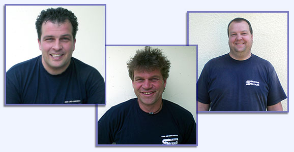 Rainer Strauß, Daniel Manfred und Rainer Vrech