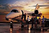 Flugzeug vor dem Start