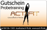 Gutschein f&uuml;r ein Probetraining