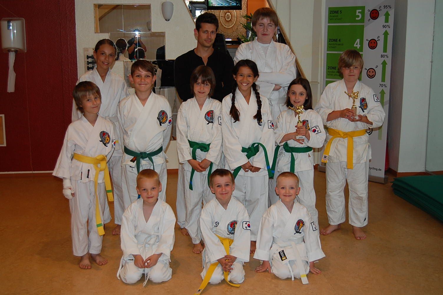 Maximilia Dengel, Trainer Taekwon-Do bei seinen Übungen, den Tournados
