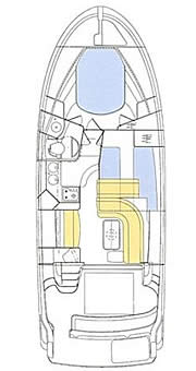 Plan: Yacht Charter Kroatien Motoryacht Jeanneau Prestige 36