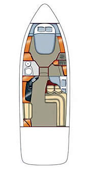 Plan: Yacht Charter Kroatien Motoryacht Sealine F 34