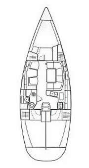 Plan: Yacht Charter Kroatien Segelyacht Jeanneau Sun Odyssey 40.3 - Kristina