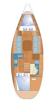 Plan: Yacht Charter Kroatien Segelyacht Bavaria 32 - Bruce V