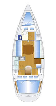 Plan: Yacht Charter Kroatien Segelyacht Bavaria 36 - Bella mama